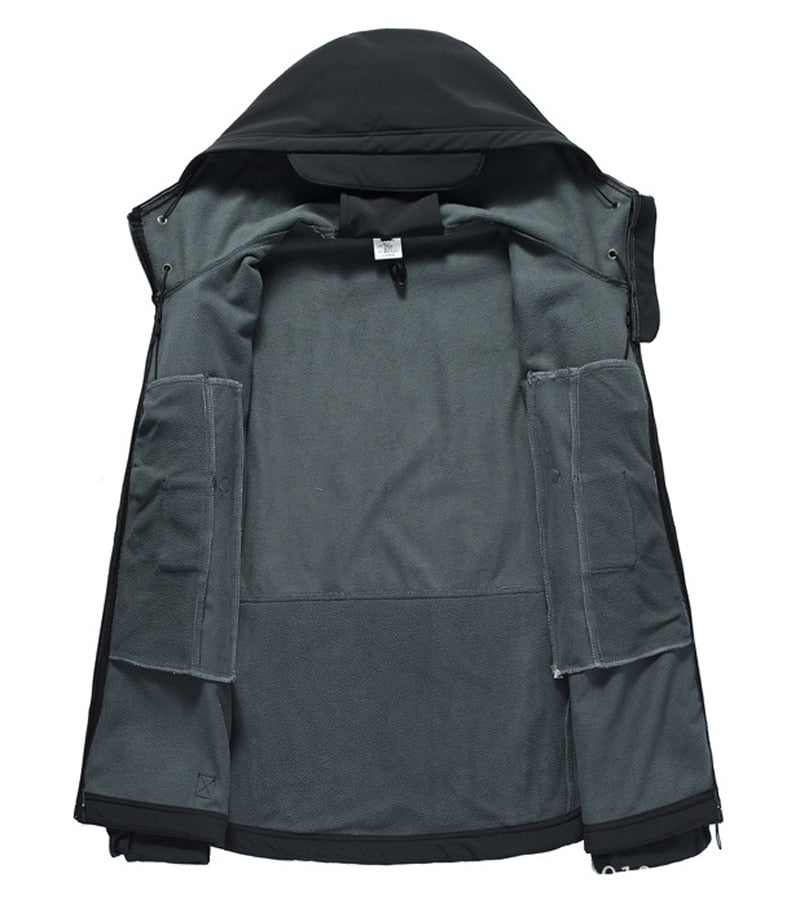 Herren Fleecejacke Mit Kapuze | Winddicht Übergangsjacke