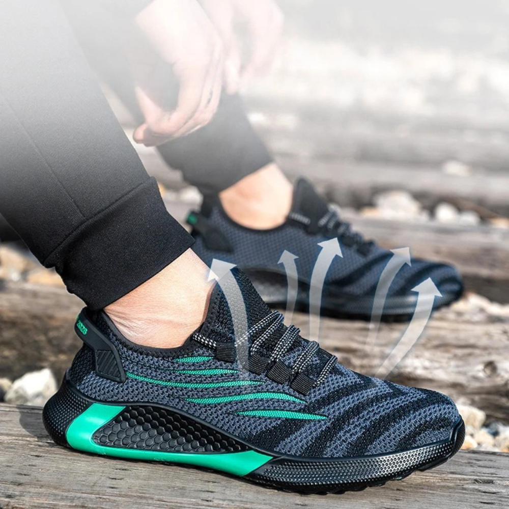 Herren Sicherheitsschuhe Leicht | Sportliche Arbeitsschuhe mit Stahlkappe
