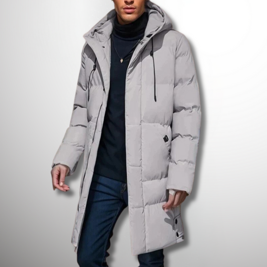 Winterjacke Herren Langer Parka | Wattiert und Warm