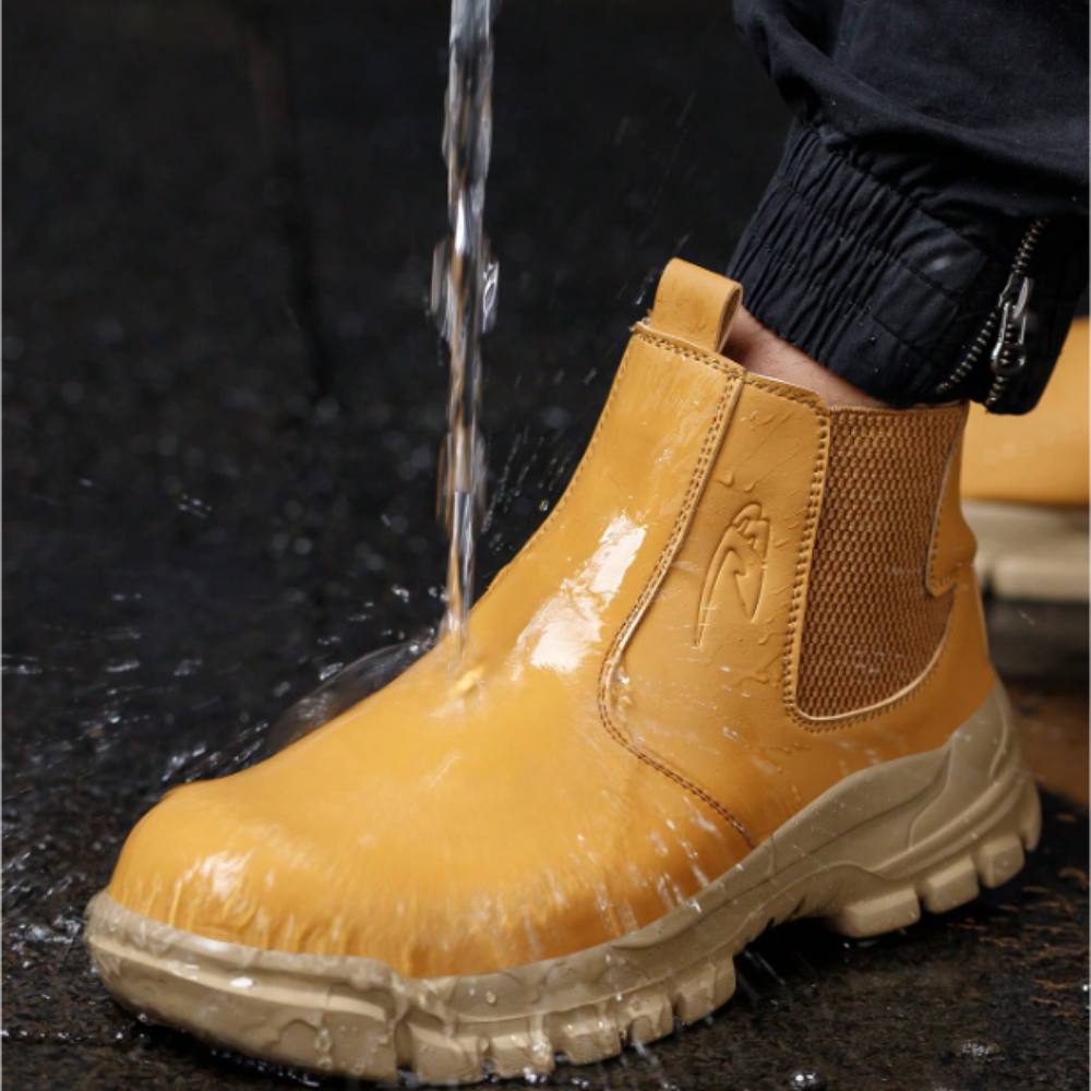 Herren-Sicherheitsstiefel mit Stahlkappe und rutschfesten Arbeitsschuhen