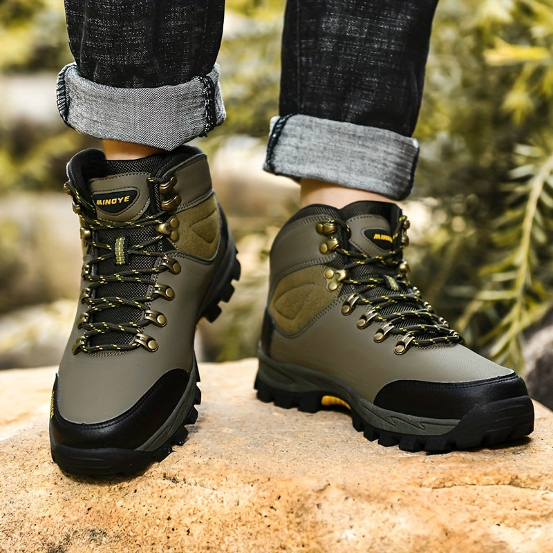 Winterschuhe Herren | Schnürstiefel mit Profilsohle