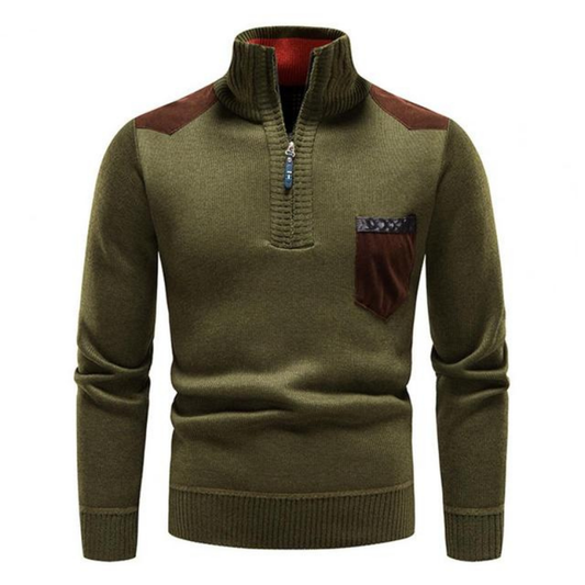Pullover Herren Mit Stehkragen Und Reissverschluss | Langarm