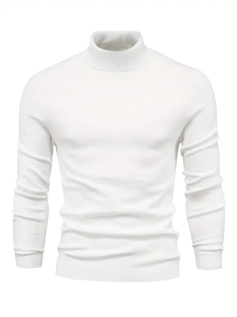 Pullover Herren Strick Mit Rollkragen | Langarm Für Alltag Und Freizeit