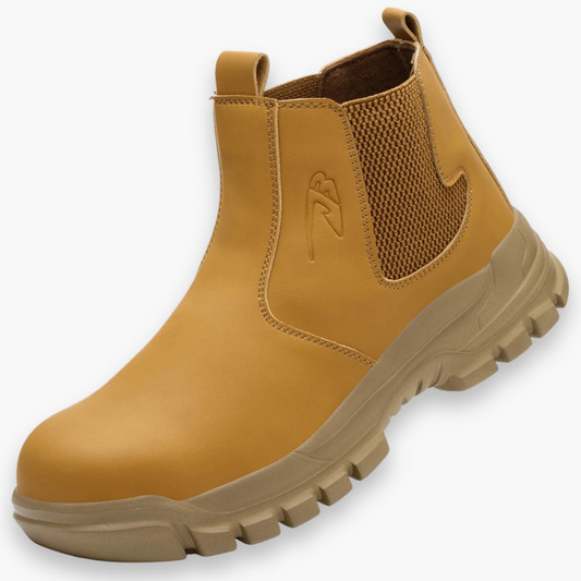 Herren Sicherheitsstiefel mit Stahlkappe und rutschfesten Arbeitsschuhen