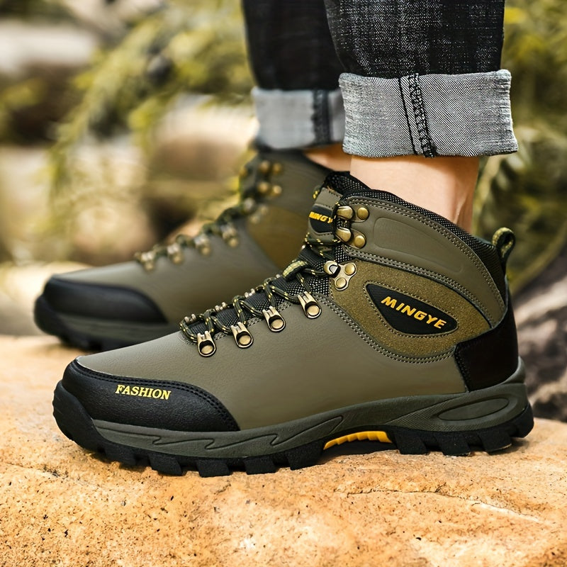 Winterschuhe Herren | Schnürstiefel mit Profilsohle