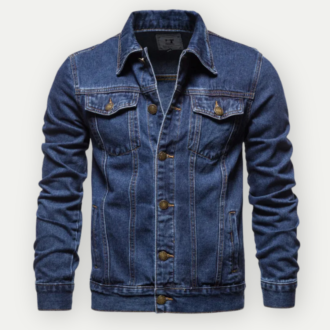 Herren Übergangsjacke mit Trucker-Schnitt | Verstellbare Details