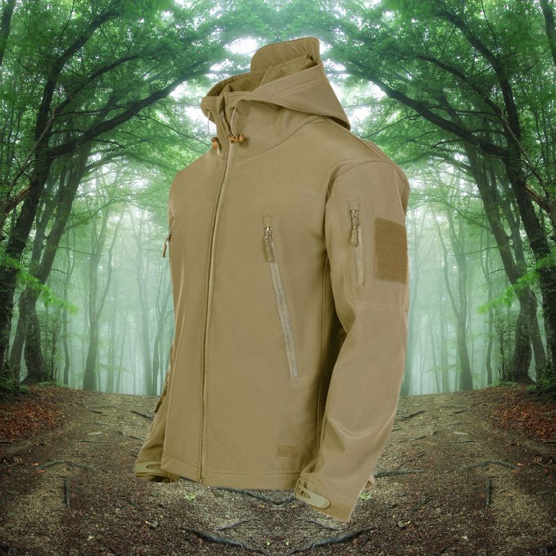 Herren Fleecejacke Mit Kapuze | Winddicht Übergangsjacke