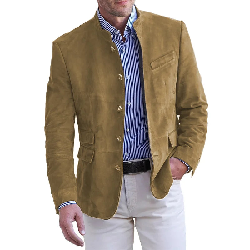 Herren Übergangsjacke | mit Stehkragen und Knöpfen