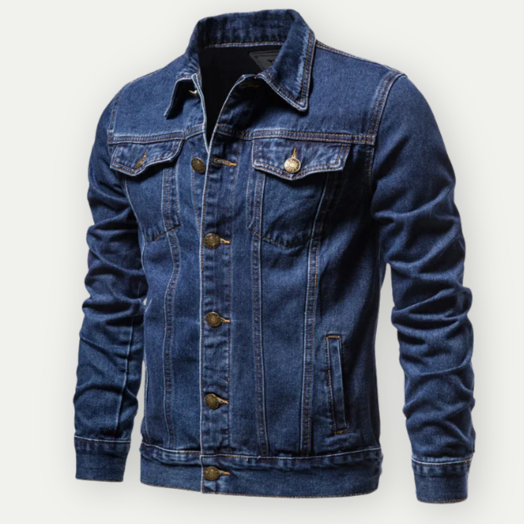 Herren Übergangsjacke mit Trucker-Schnitt | Verstellbare Details