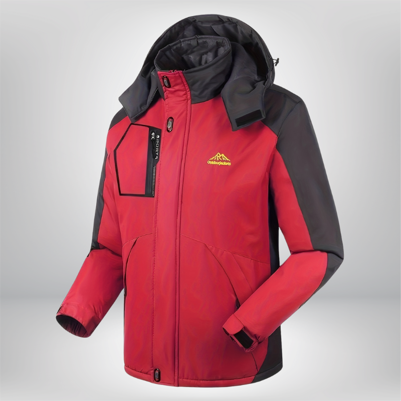 Skijacke Herren | Mit Mehreren Taschen und Kapuze