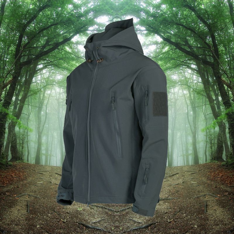 Herren Fleecejacke Mit Kapuze | Winddicht Übergangsjacke