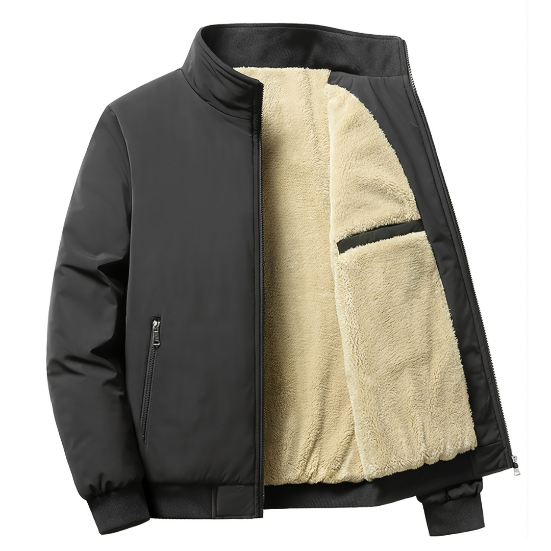 Herren Gefütterte Fleecejacke | Übergangsjacke Leicht