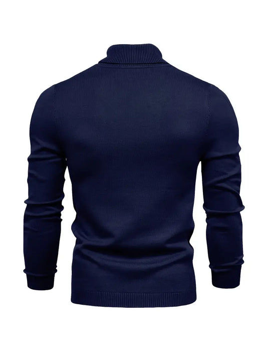 Pullover Herren Strick Mit Rollkragen | Langarm Für Alltag Und Freizeit