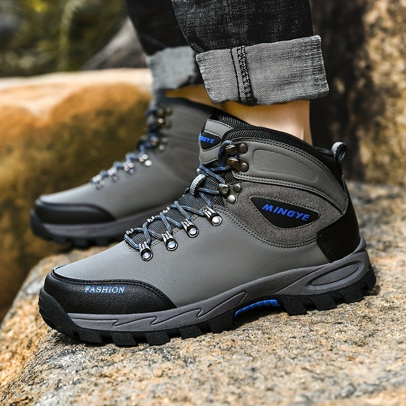 Winterschuhe Herren | Schnürstiefel mit Profilsohle