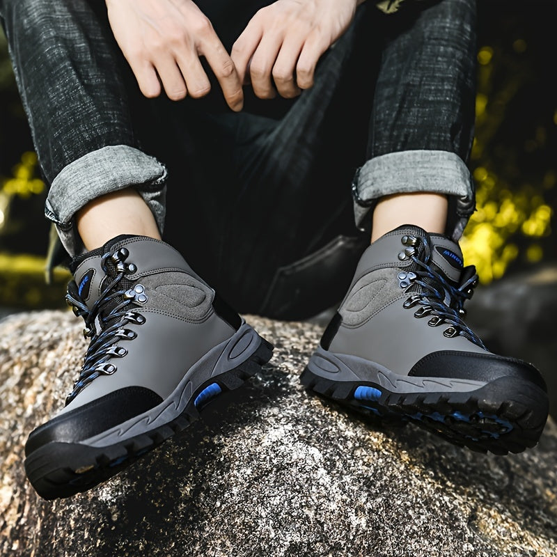 Winterschuhe Herren | Schnürstiefel mit Profilsohle