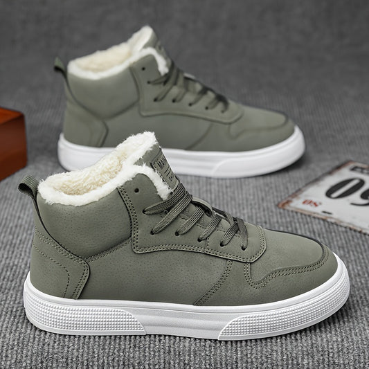 Winterschuhe Herren Stiefel | Knöchelhoch Sneaker-mit Schnürung