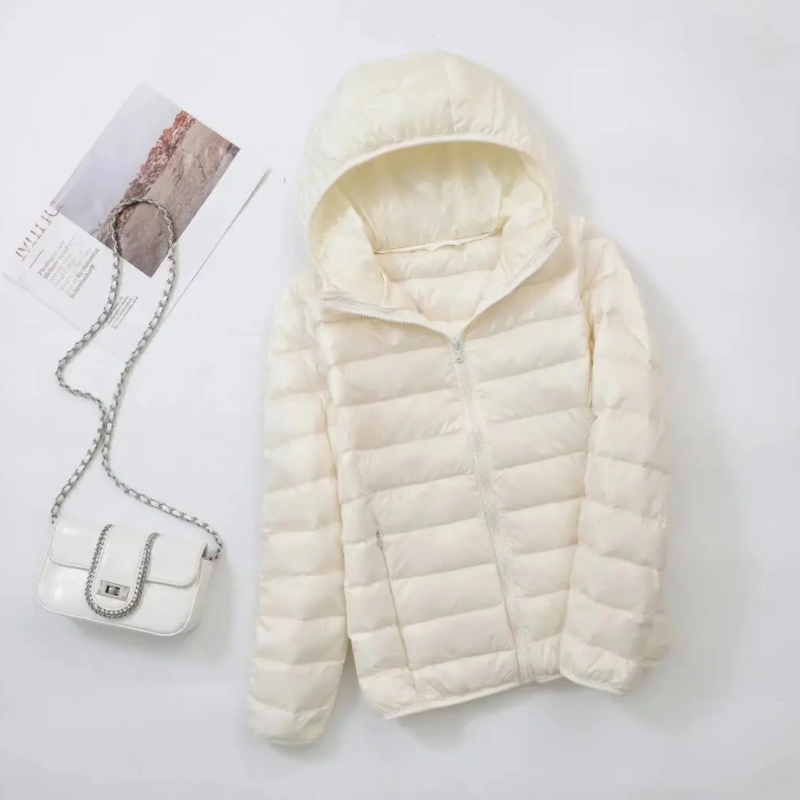 Damen Winter Kapuzen Puffer Jacke | Leichtes Design