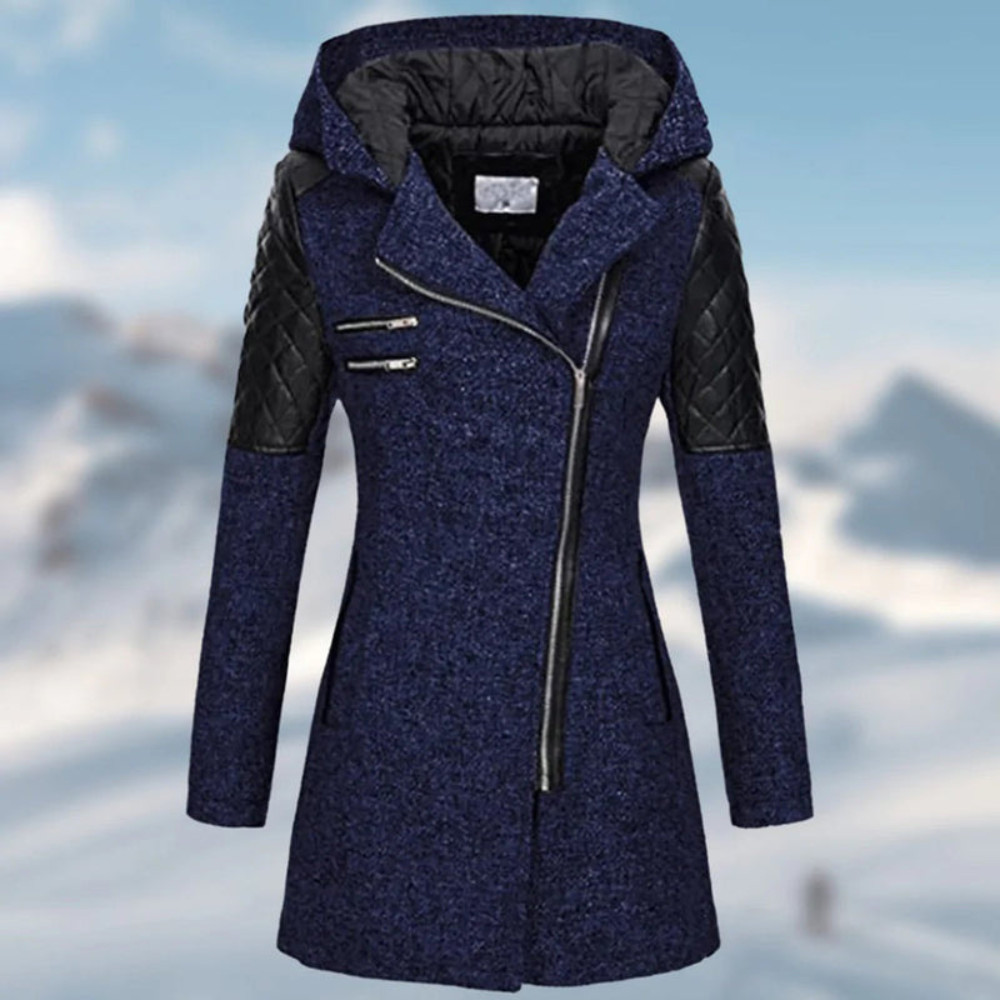 Damen Winterjacke Lange Wintermantel | Mit Kapuze