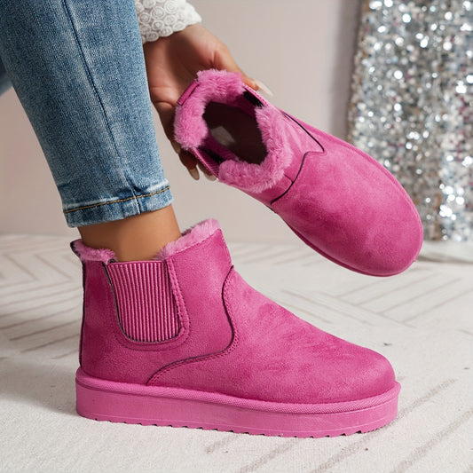 Damen Winterschuhe | Stiefeletten mit elastischem Seiteneinsatz