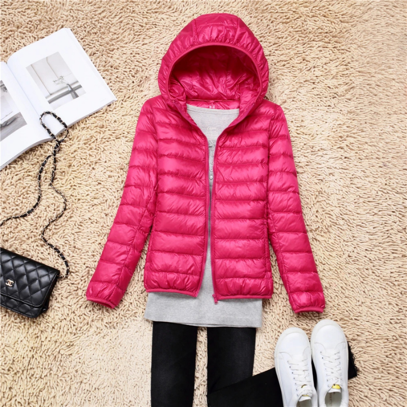 Damen Winter Kapuzen Puffer Jacke | Leichtes Design