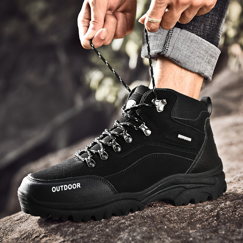 Winterschuhe Herren | Schnürstiefel mit Profilsohle