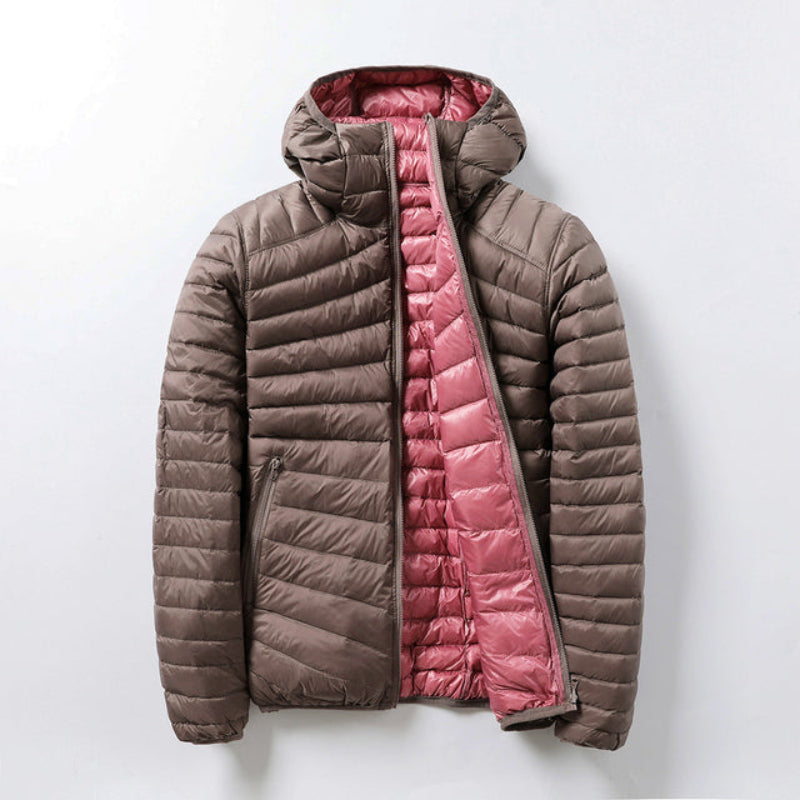 Damen Übergangsjacke Wendejacke | Leicht Mit Kapuze