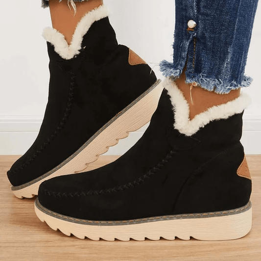 Winterschuhe Damen | Knöchelhohe Boots mit Gefüttertem Innenfutter