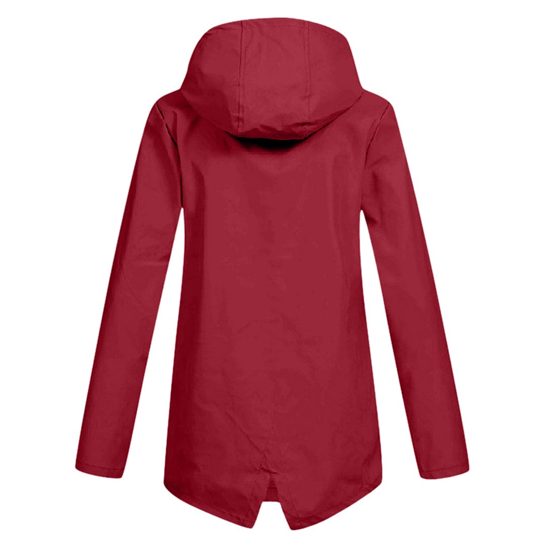 Damen Taillierte Regenjacke | Leicht Outdoor mit Kapuze