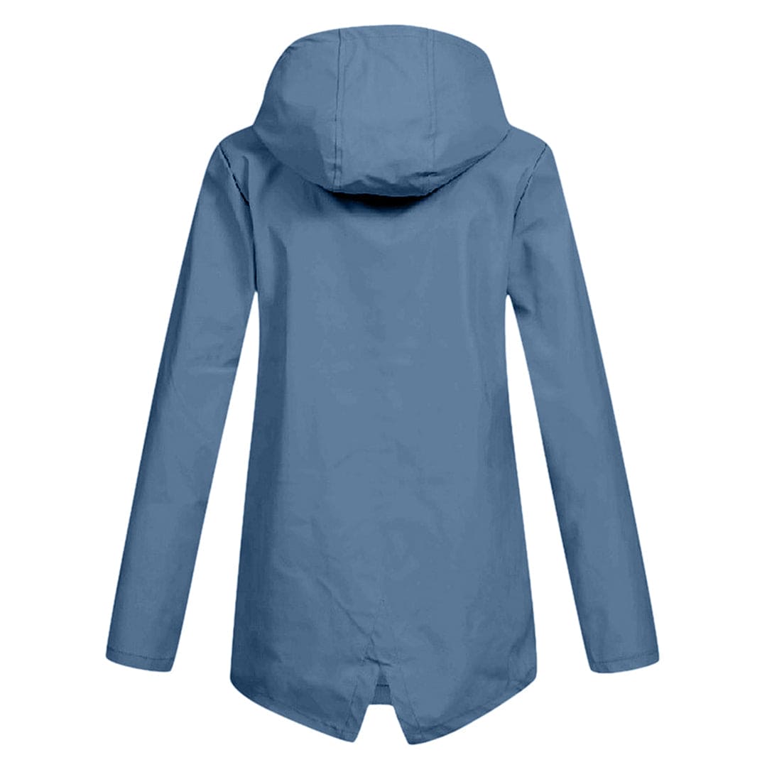 Damen Taillierte Regenjacke | Leicht Outdoor mit Kapuze
