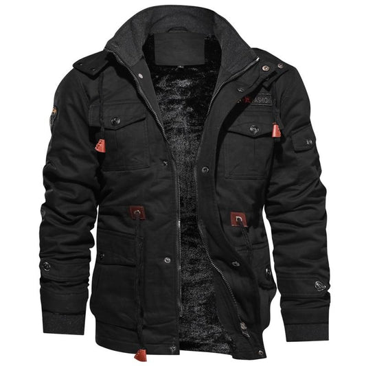 Herren Winterjacke Windabweisende Jacke | Mit Fleecefutter