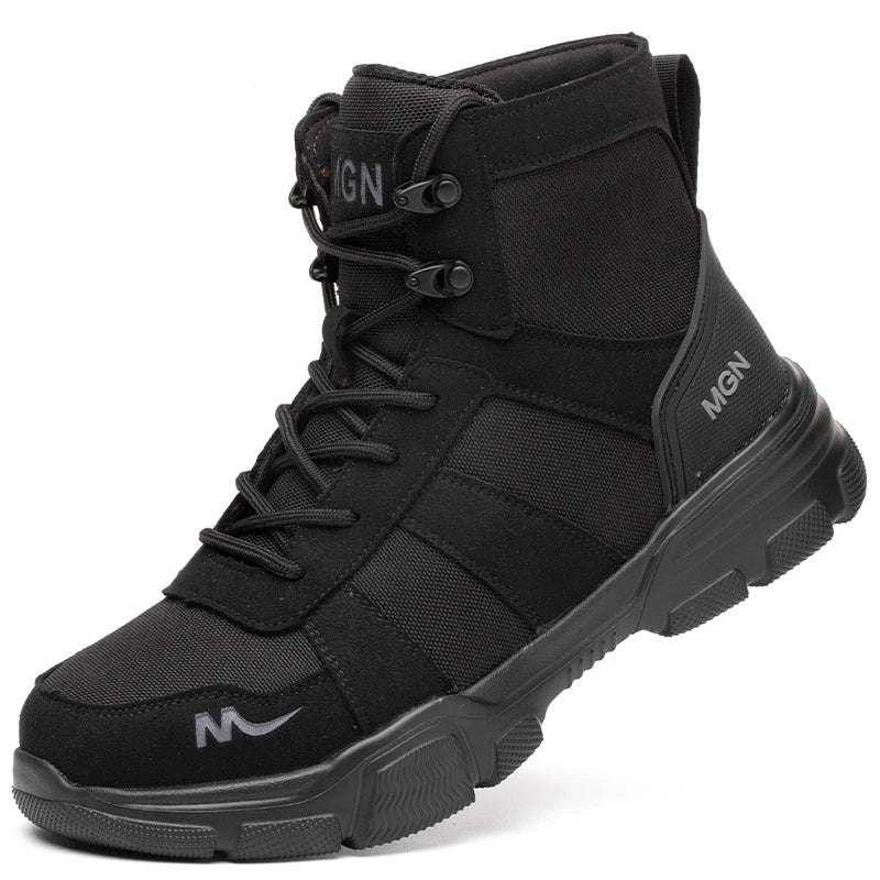 Herren Robuste Stahlkappenschuhe | Punktionssicher und Rutschfest 6