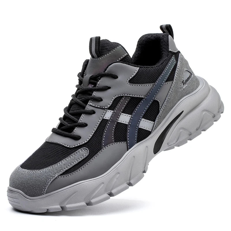 Herren Robuste Stahlkappenschuhe | Sicherheitsstiefel für Handwerk und Bau 0