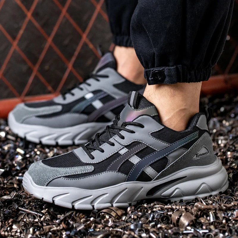 Herren Robuste Stahlkappenschuhe | Sicherheitsstiefel für Handwerk und Bau 2