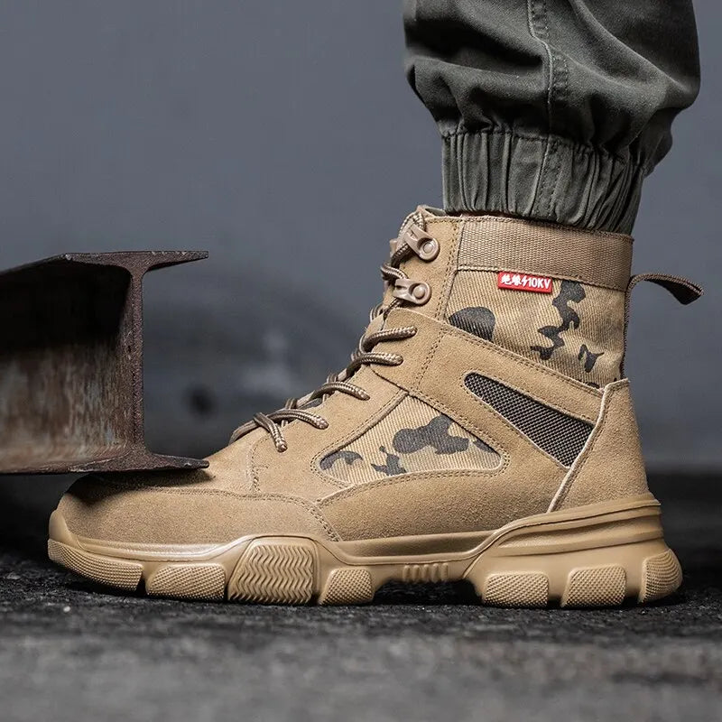 Herren Robuste Stahlkappenschuhe | Sicherheitsstiefel mit Anti-Piercing 5