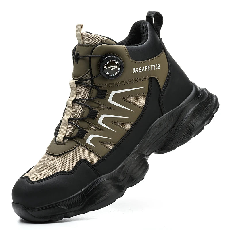 Herren Robuste Stahlkappenschuhe | Sicherheitsstiefel mit Rutschfester Sohle 7