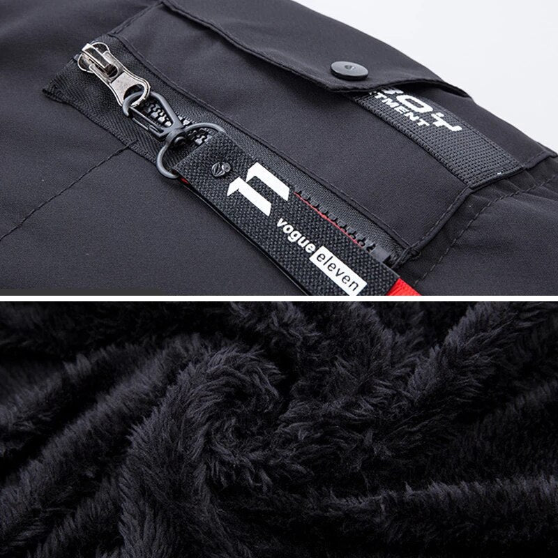 Winterjacke Herren Wetterfester Parka | Mit Fleecefutter