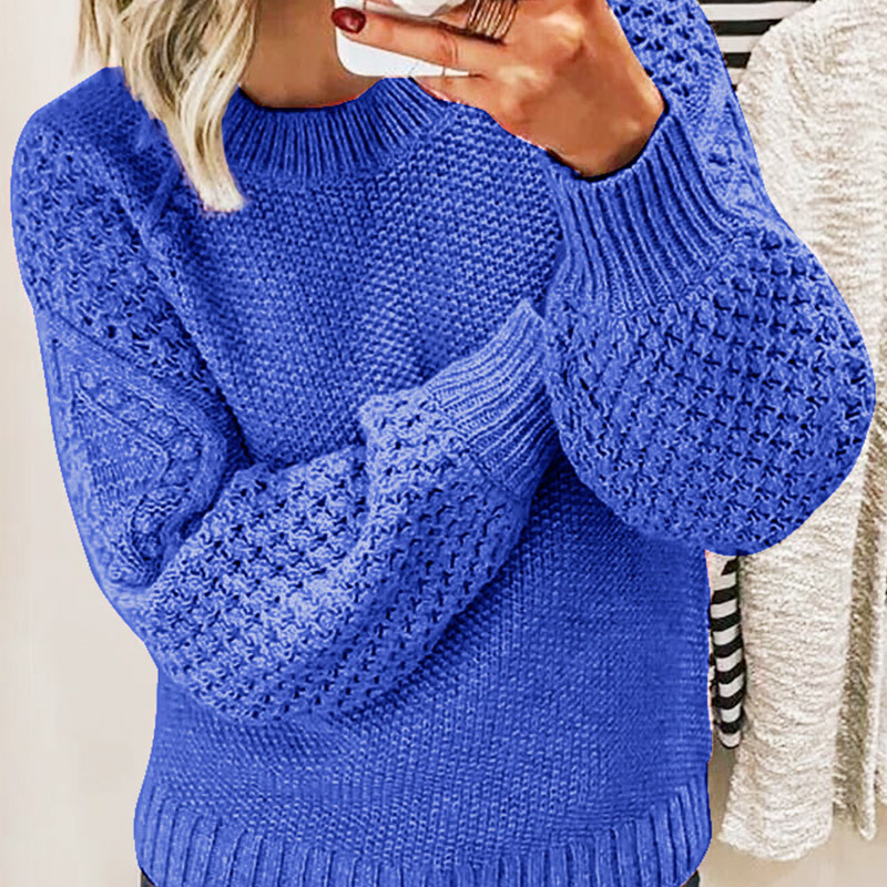 Pullover Damen Strick | Texturiertes Strickmuster