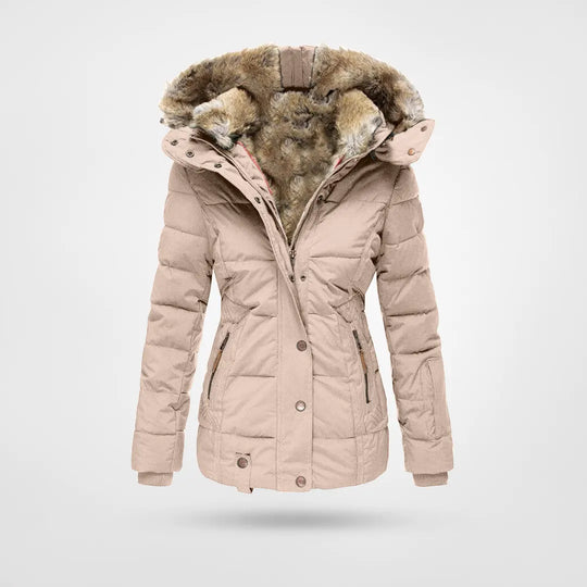 Winterjacke Damen Sportlicher Wintermantel | Mit Kapuze