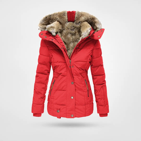 Winterjacke Damen Sportlicher Wintermantel | Mit Kapuze