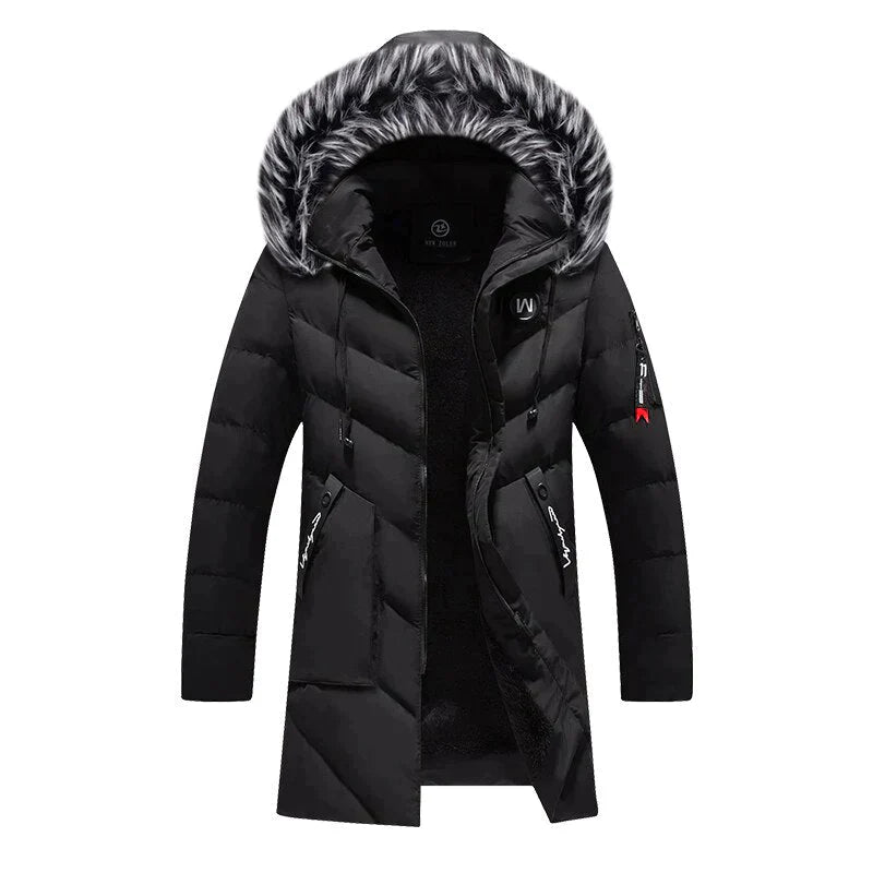 Winterjacke Herren Wetterfester Parka | Mit Fleecefutter
