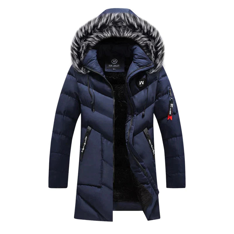 Winterjacke Herren Wetterfester Parka | Mit Fleecefutter