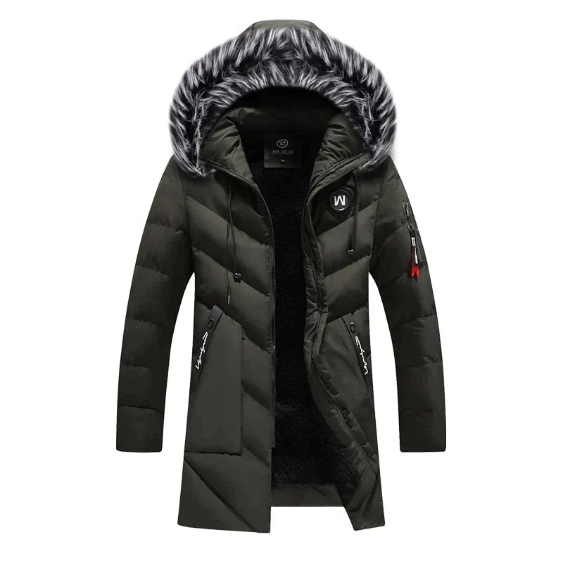 Winterjacke Herren Wetterfester Parka | Mit Fleecefutter