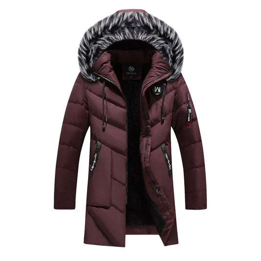 Winterjacke Herren Wetterfester Parka | Mit Fleecefutter