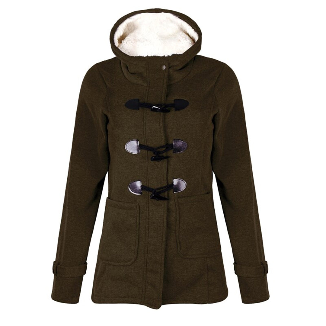 Damen Winterjacke Langer Wintermantel | Mit Kapuze