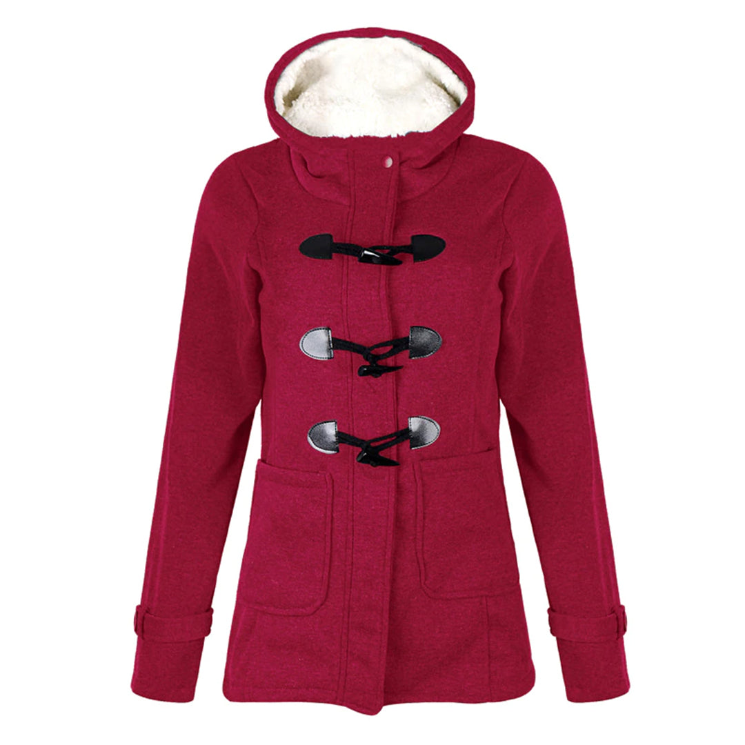 Damen Winterjacke Langer Wintermantel | Mit Kapuze