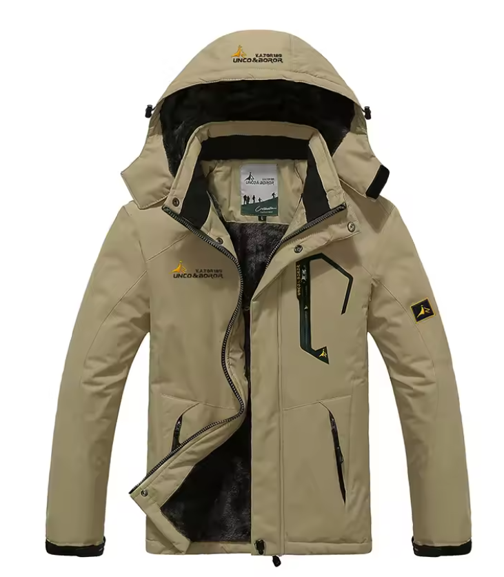 Skijacke Herren | Outdoor Winterjacke mit Kapuze