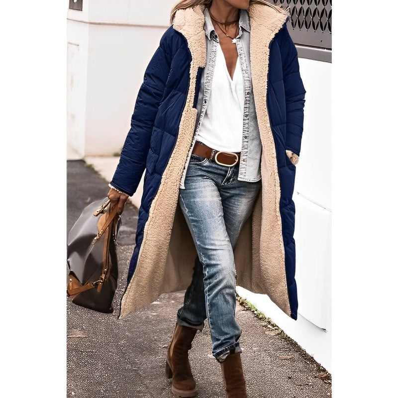 Winterjacke Damen Langer Wintermantel | Mit Kapuze