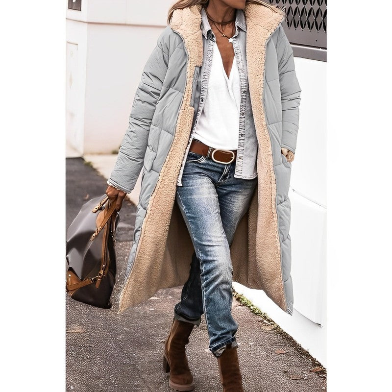 Winterjacke Damen Langer Wintermantel | Mit Kapuze