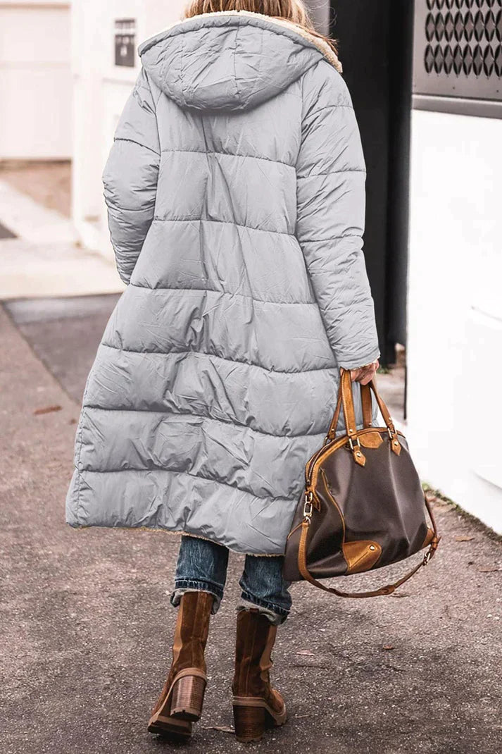 Winterjacke Damen Langer Wintermantel | Mit Kapuze