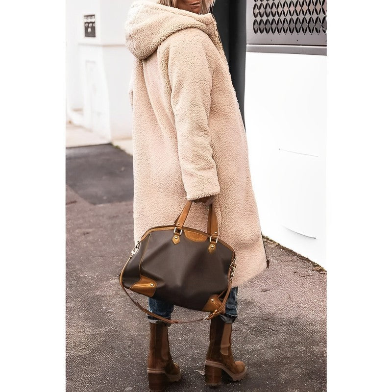 Winterjacke Damen Langer Wintermantel | Mit Kapuze